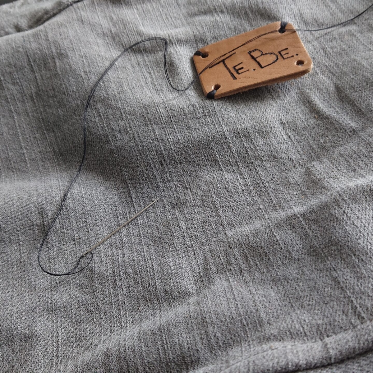 Leather brand sewing