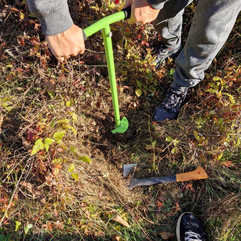 Soil samples drilling
