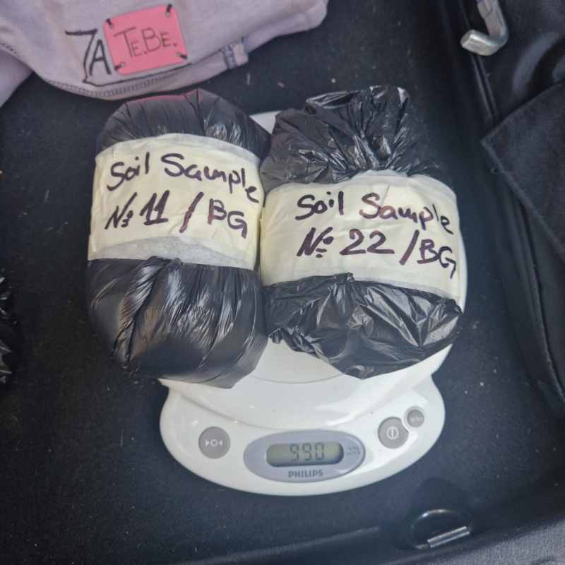 Soil samples for lab analysis