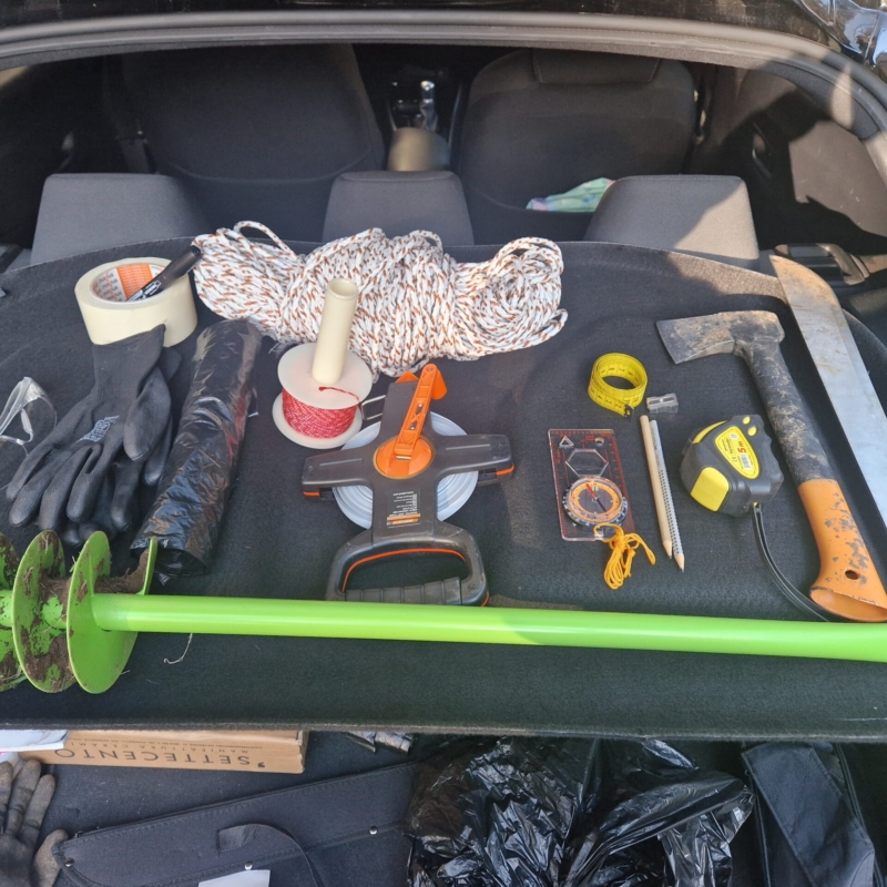 Tools used for field measurements